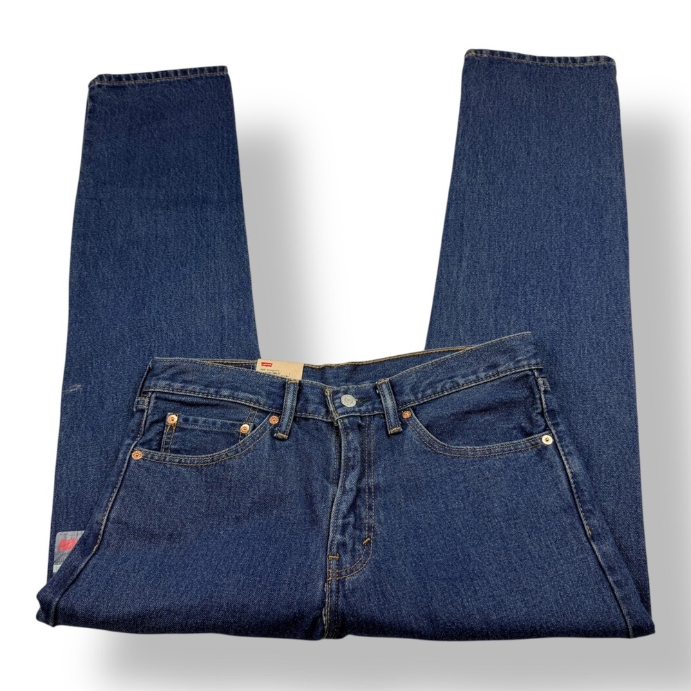 Levis 505 Regular Fit Straight Leg Jeans Mens 31x30 Dark Wash Blue NWT 005054886